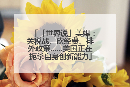 「世界说」美媒：关税战、砍经费、排外政策……美国正在扼杀自身创新能力