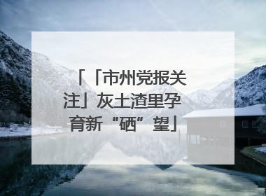 「市州党报关注」灰土渣里孕育新“硒”望