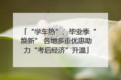 “学车热”、毕业季“焕新” 各地多重优惠助力“考后经济”升温