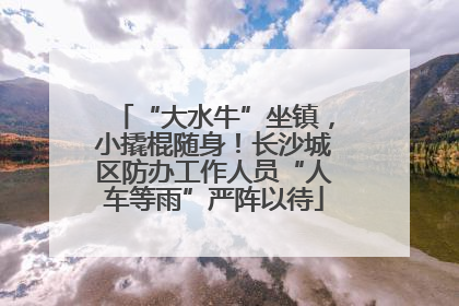 “大水牛”坐镇，小撬棍随身！长沙城区防办工作人员“人车等雨”严阵以待