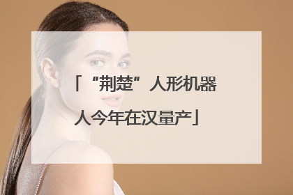 “荆楚”人形机器人今年在汉量产