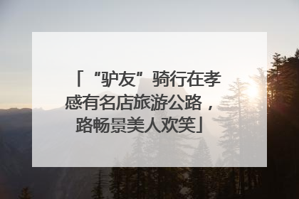 “驴友”骑行在孝感有名店旅游公路，路畅景美人欢笑