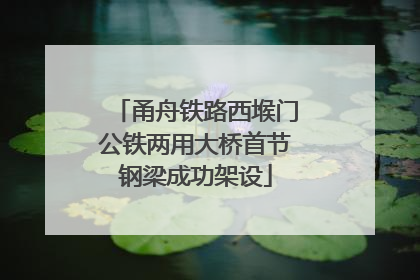 甬舟铁路西堠门公铁两用大桥首节钢梁成功架设