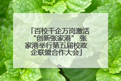百校千企万岗激活“创新张家港” 张家港举行第五届校政企联盟合作大会