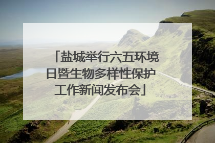 盐城举行六五环境日暨生物多样性保护工作新闻发布会