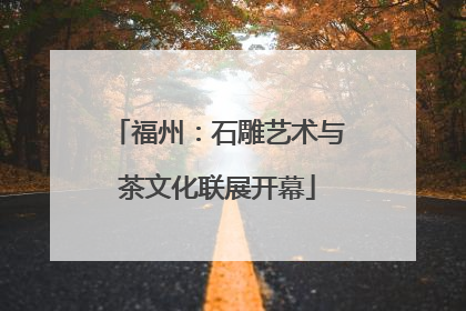 福州：石雕艺术与茶文化联展开幕