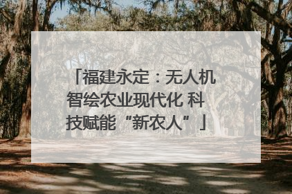 福建永定：无人机智绘农业现代化 科技赋能“新农人”