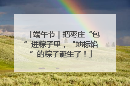 端午节｜把枣庄“包”进粽子里，“地标馅”的粽子诞生了！