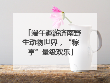 端午趣游济南野生动物世界，“粽享”量级欢乐