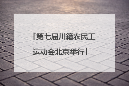 第七届川籍农民工运动会北京举行