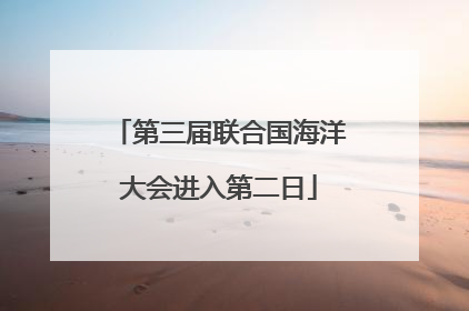 第三届联合国海洋大会进入第二日