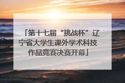 第十七届“挑战杯”辽宁省大学生课外学术科技作品竞赛决赛开幕