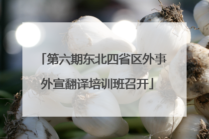 第六期东北四省区外事外宣翻译培训班召开