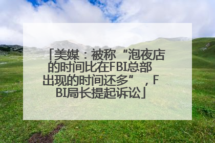 美媒：被称“泡夜店的时间比在FBI总部出现的时间还多”，FBI局长提起诉讼