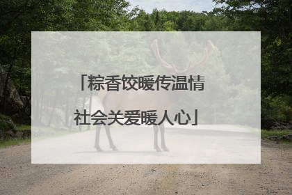 粽香饺暖传温情 社会关爱暖人心