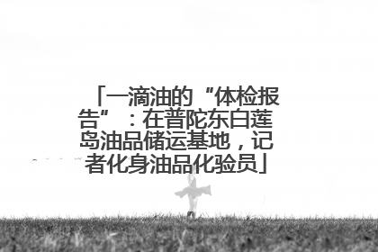 一滴油的“体检报告”：在普陀东白莲岛油品储运基地，记者化身油品化验员