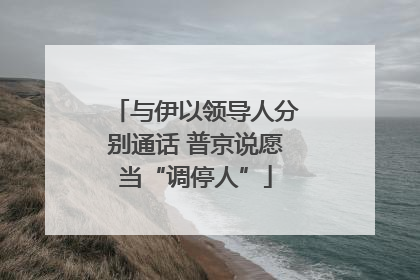 与伊以领导人分别通话 普京说愿当“调停人”