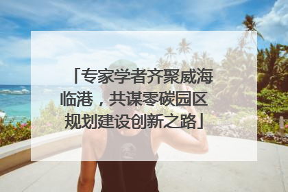 专家学者齐聚威海临港，共谋零碳园区规划建设创新之路