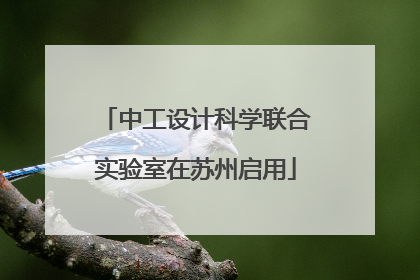 中工设计科学联合实验室在苏州启用