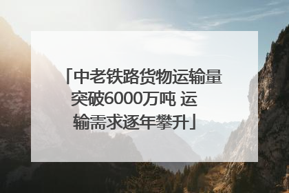 中老铁路货物运输量突破6000万吨 运输需求逐年攀升