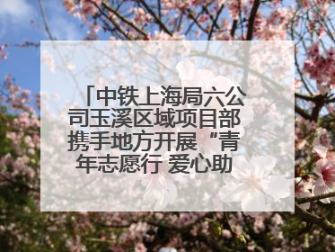 中铁上海局六公司玉溪区域项目部携手地方开展“青年志愿行 爱心助高考”活动