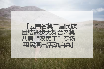 云南省第二届民族团结进步大舞台暨第八届“农民工”专场惠民演出活动启幕