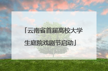 云南省首届高校大学生庭院戏剧节启动