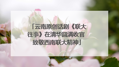 云南原创话剧《联大往事》在清华圆满收官 致敬西南联大精神