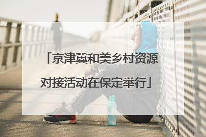 京津冀和美乡村资源对接活动在保定举行