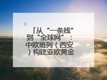 从“一条线”到“全球网”：中欧班列（西安）构建亚欧黄金物流大通道