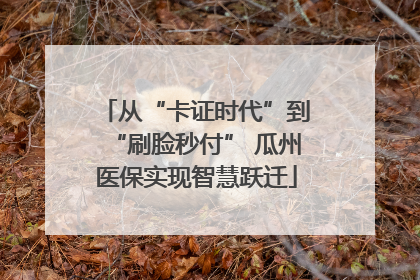 从“卡证时代”到“刷脸秒付” 瓜州医保实现智慧跃迁