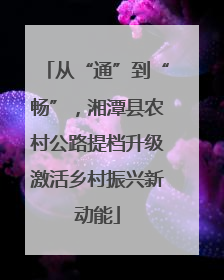 从“通”到“畅”，湘潭县农村公路提档升级激活乡村振兴新动能