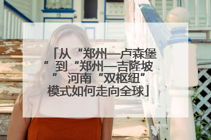 从“郑州—卢森堡”到“郑州—吉隆坡” 河南“双枢纽”模式如何走向全球
