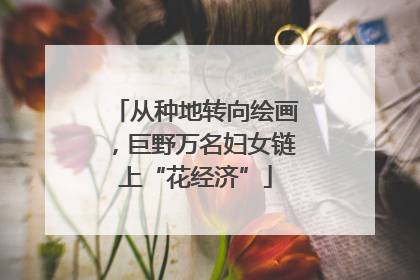 从种地转向绘画，巨野万名妇女链上“花经济”