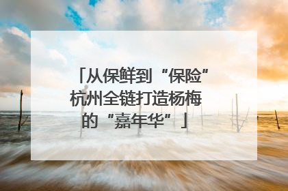 从保鲜到“保险” 杭州全链打造杨梅的“嘉年华”