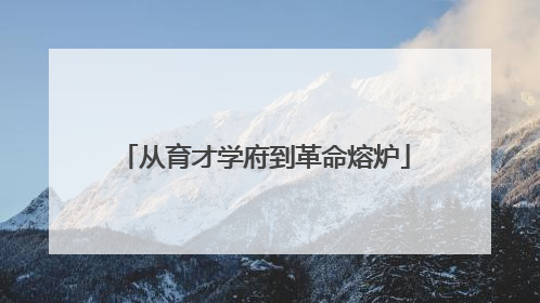 从育才学府到革命熔炉