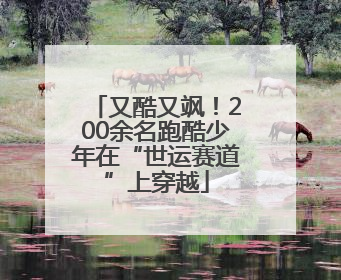 又酷又飒！200余名跑酷少年在“世运赛道”上穿越