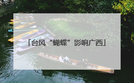 台风“蝴蝶”影响广西