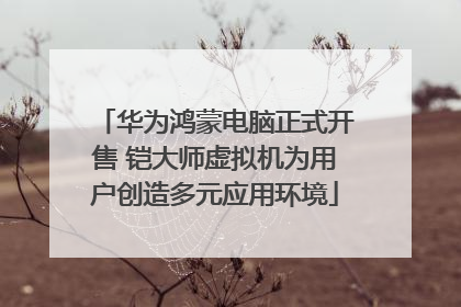 华为鸿蒙电脑正式开售 铠大师虚拟机为用户创造多元应用环境