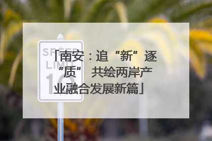 南安：追“新”逐“质” 共绘两岸产业融合发展新篇