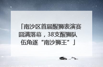 南沙区首届醒狮表演赛圆满落幕，38支醒狮队伍角逐“南沙狮王”