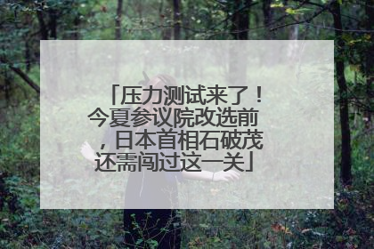 压力测试来了！今夏参议院改选前，日本首相石破茂还需闯过这一关