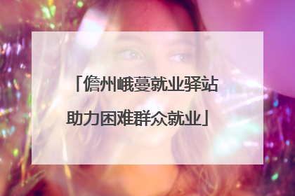儋州峨蔓就业驿站助力困难群众就业