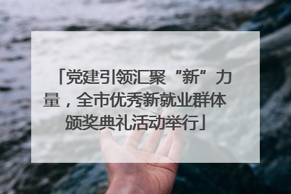 党建引领汇聚“新”力量，全市优秀新就业群体颁奖典礼活动举行