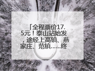 全程票价17.5元！泰山站始发，途经上高镇、燕家庄、范镇……终点站东营站，7月1日开通！