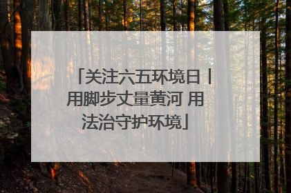 关注六五环境日丨用脚步丈量黄河 用法治守护环境