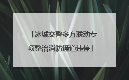 冰城交警多方联动专项整治消防通道违停
