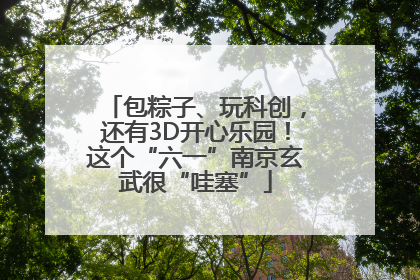 包粽子、玩科创，还有3D开心乐园！这个“六一”南京玄武很“哇塞”
