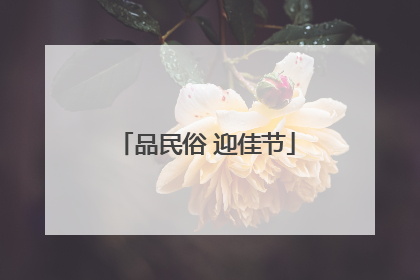 品民俗 迎佳节