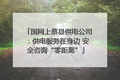 国网上蔡县供电公司：供电服务在身边 安全咨询“零距离”